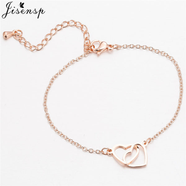 Jisensp Stainless Steel Mickey Bracelets for Women Everyday Jewelry World Map Charm Bracelet Heart Bracelet Femme Wedding Gift