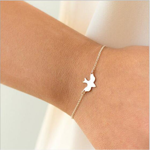 Tenande New Fashion Infinity Leaves Peace Dove Cross Simulated Pearl Bracelets & Bangles for Women Hot Sale Valentine's Day Gift