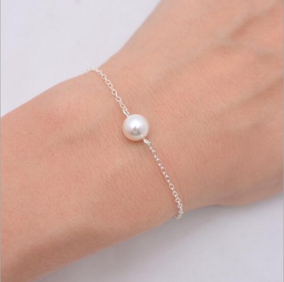 Tenande New Fashion Infinity Leaves Peace Dove Cross Simulated Pearl Bracelets & Bangles for Women Hot Sale Valentine's Day Gift