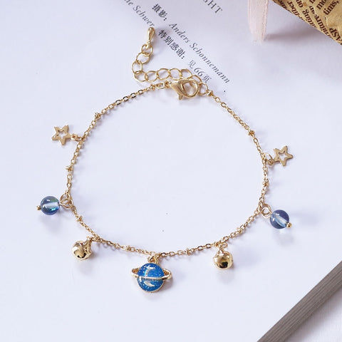 Sansummer 2019 New Style Hot Fashion Star Planet Girl Youth Bracelets For Women Charm Statement Lovely Jewelry 5108
