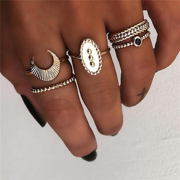 Yobest Korean edition ring ten sets female individuality combination contracted student adorn article gift