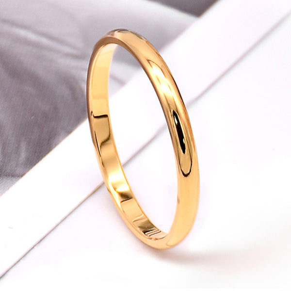 Paylor New Hot Couple Stackable Brand Ring For Women Single Row Drill Ring Silver/Gold/Rose Gold Jewelry