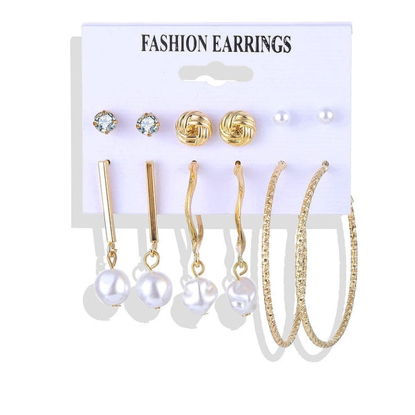 FAMSHIN Tassel Acrylic Earrings For Women Bohemian Earrings Set Big Geometric Earring 2019 Brincos Female DIY Fashion Jewelry