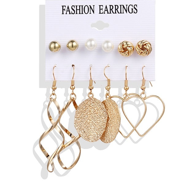 FAMSHIN Tassel Acrylic Earrings For Women Bohemian Earrings Set Big Geometric Earring 2019 Brincos Female DIY Fashion Jewelry