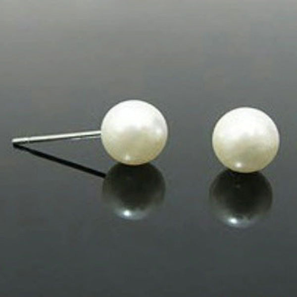 8MM Pearl Stud Earrings for Women Girls Gifts Oorbellen Pendientes Mujer Moda Earings Brinco Earring Earing Aretes De Kolczyki