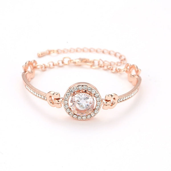 New Fashion Roman Style Woman Bracelet Wristband Crystal Bracelets Gifts Jewelry Accessories Fantastic Wristlet Trinket Pendant