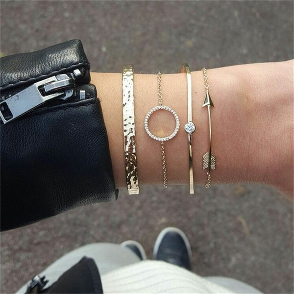 Fashion gold bracelet women and bracelets 2019 ladies boho circle knot adjustable bracelet female fashion jewelry Drop shipping