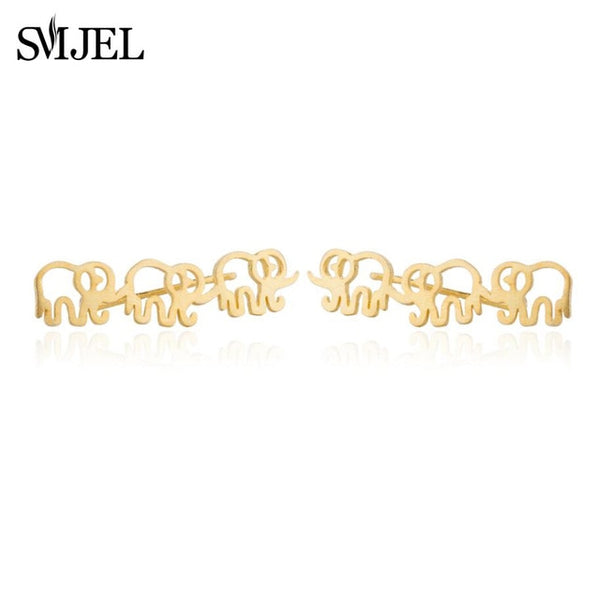 SMJEL Stainless Steel Animal Bracelets for Women Everyday Jewelry Gold Cz Butterfly Charm Bracelet Femme Wedding Gift