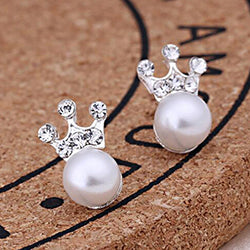 Earrings For Women Pearl Cute Fashion Girls Animal Jewelry Trend Rabbit Flower Heart Silver Fruit Cherry Butterfly Classic