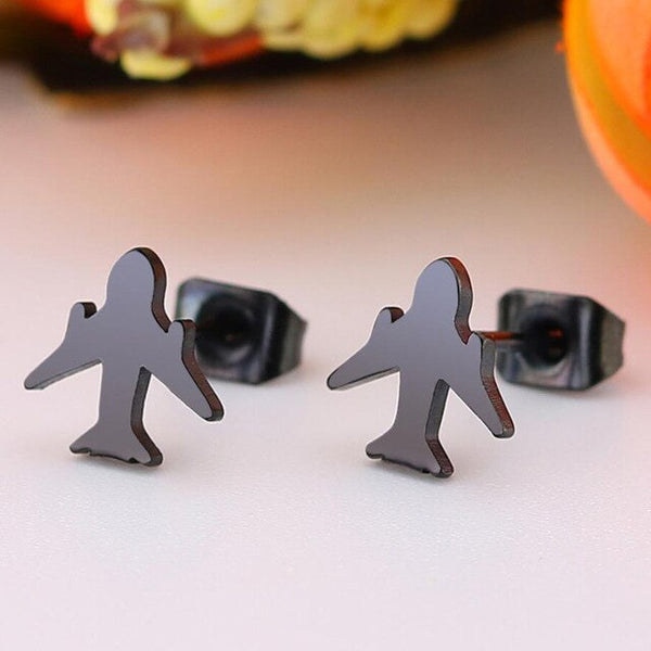 SMJEL Multiple Stainless Steel Stud Earrings for Women Girls Fashion Minimalist Skull Ghost Music Earrings Jewelry Punk Gifts